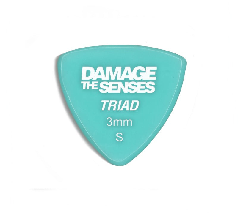 Acrylic Pick - Triad 3mm (Aqua) Damage The Senses