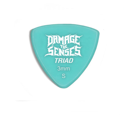 Acrylic Pick - Triad 3mm (Aqua) Damage The Senses