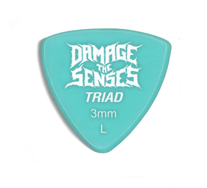 Acrylic Pick - Triad 3mm (Aqua) Damage The Senses