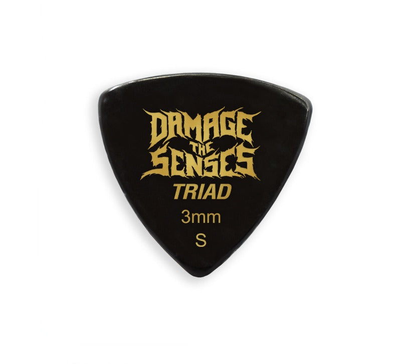 Acrylic Pick - Triad 3mm (Black) Damage The Senses