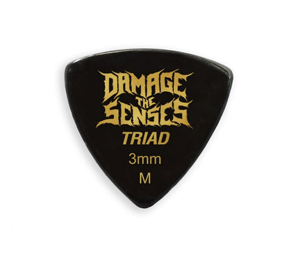 Acrylic Pick - Triad 3mm (Black) Damage The Senses