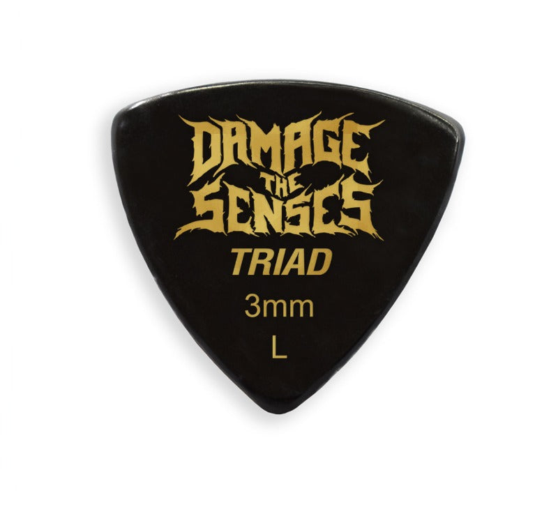 Acrylic Pick - Triad 3mm (Black) Damage The Senses