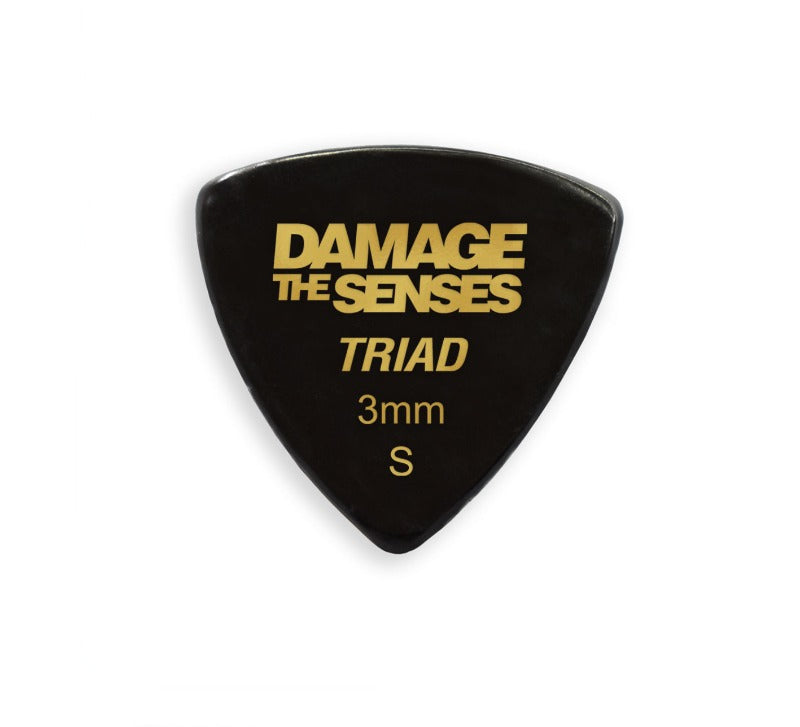 Acrylic Pick - Triad 3mm (Black) Damage The Senses