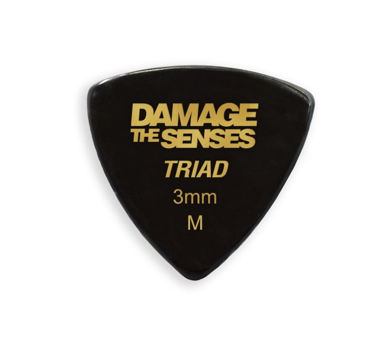 Acrylic Pick - Triad 3mm (Black) Damage The Senses