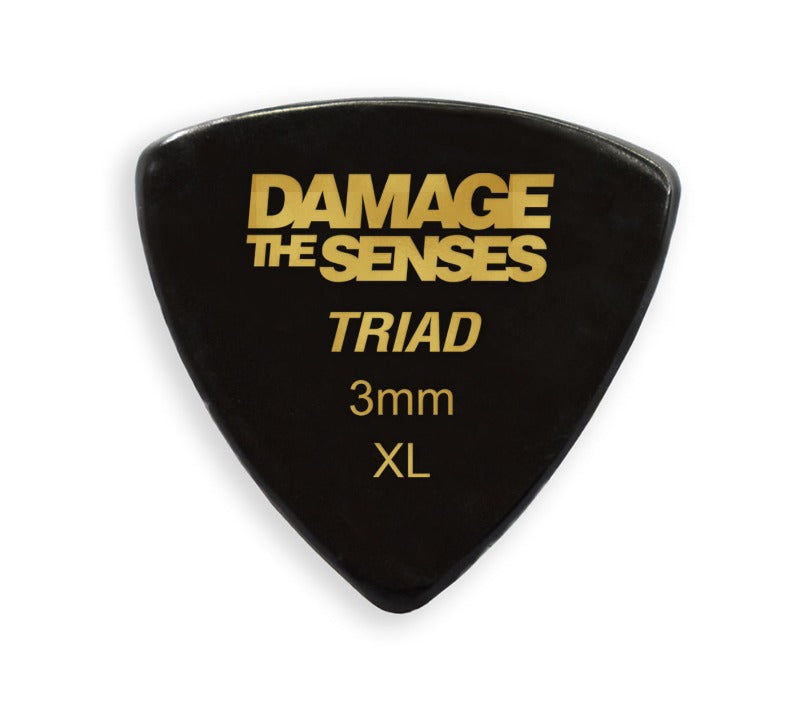 Acrylic Pick - Triad 3mm (Black) Damage The Senses