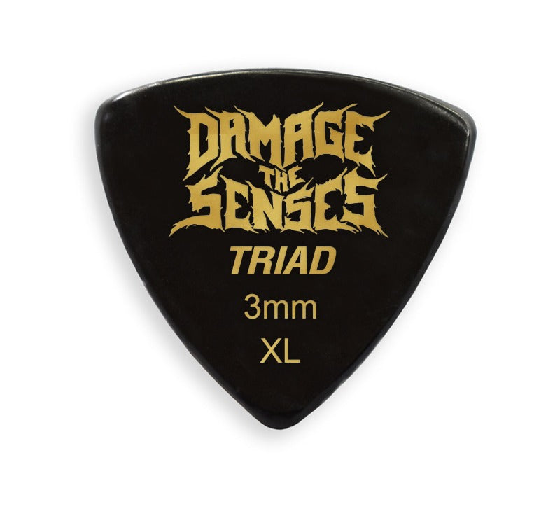 Acrylic Pick - Triad 3mm (Black) Damage The Senses