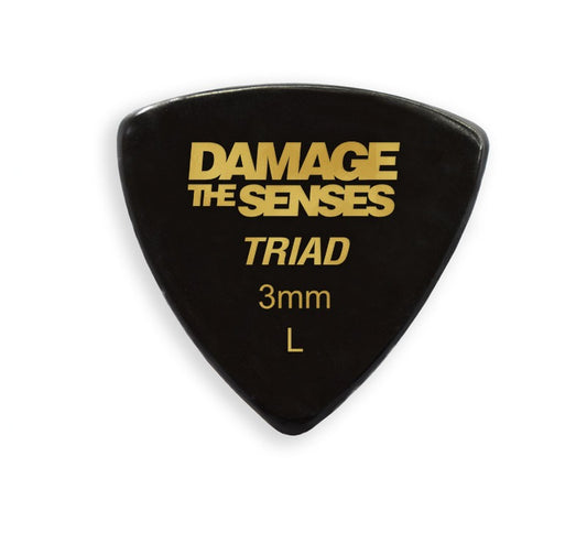 Acrylic Pick - Triad 3mm (Black) Damage The Senses