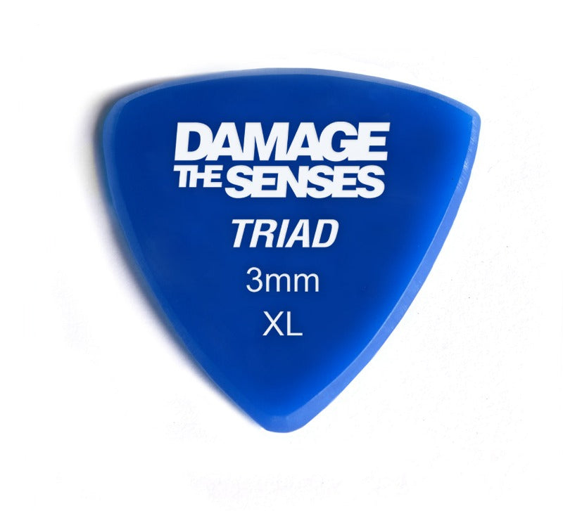 Acrylic Pick - Triad 3mm (Blue) Damage The Senses