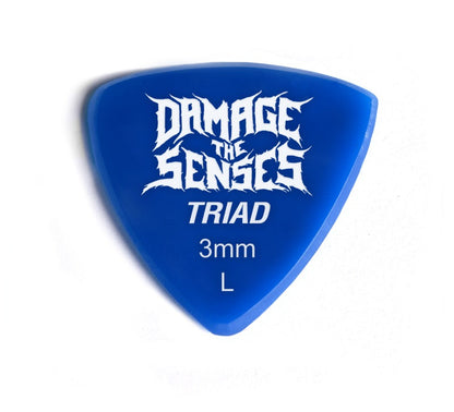 Acrylic Pick - Triad 3mm (Blue) Damage The Senses