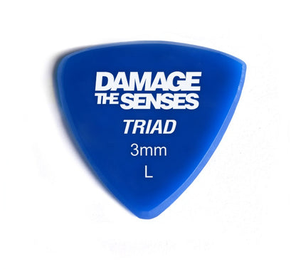 Acrylic Pick - Triad 3mm (Blue) Damage The Senses