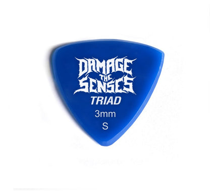 Acrylic Pick - Triad 3mm (Blue) Damage The Senses