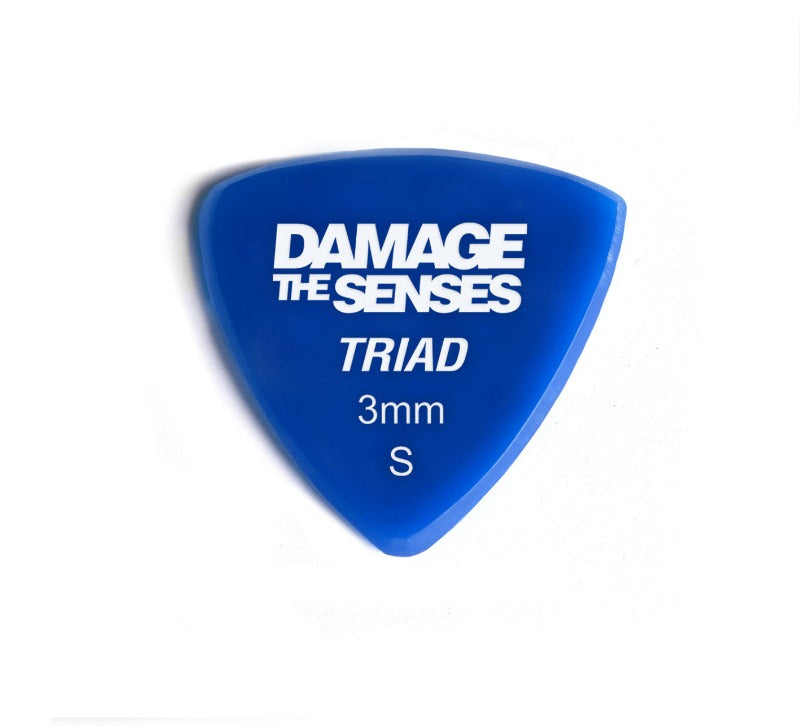 Acrylic Pick - Triad 3mm (Blue) Damage The Senses