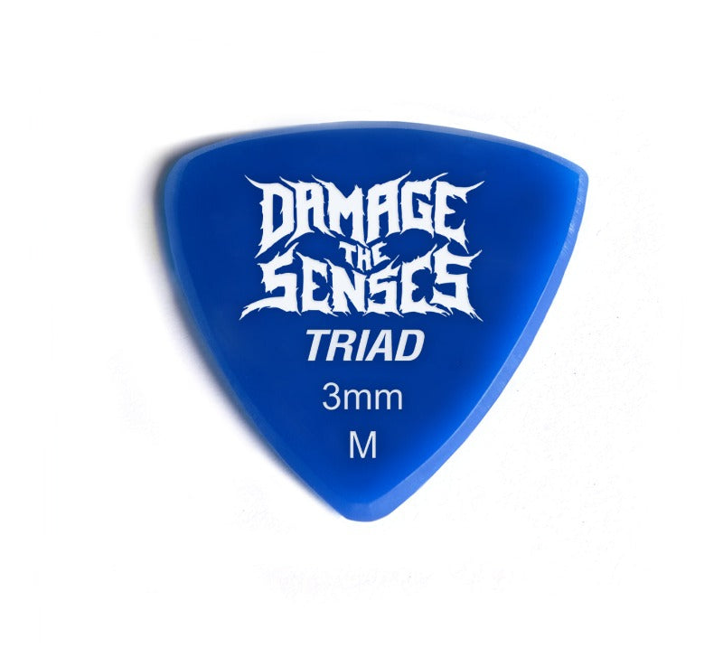 Acrylic Pick - Triad 3mm (Blue) Damage The Senses