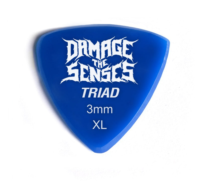 Acrylic Pick - Triad 3mm (Blue) Damage The Senses