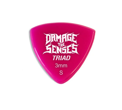 Acrylic Pick - Triad 3mm (Fuschia) Damage The Senses