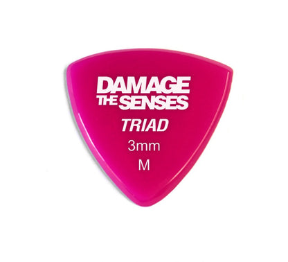 Acrylic Pick - Triad 3mm (Fuschia) Damage The Senses