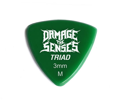 Acrylic Pick - Triad 3mm (Green) Damage The Senses