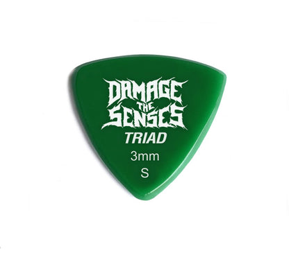 Acrylic Pick - Triad 3mm (Green) Damage The Senses