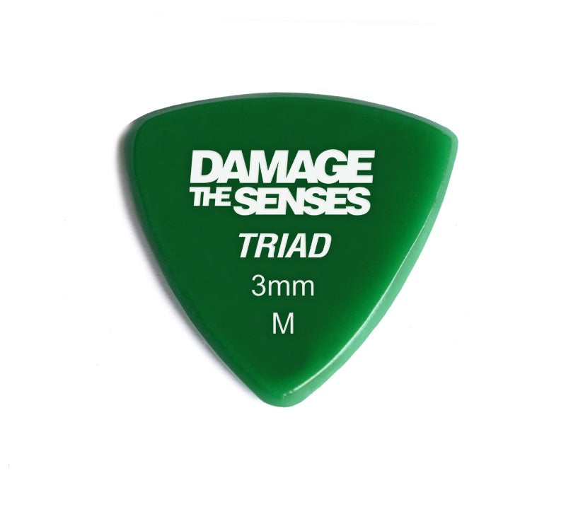 Acrylic Pick - Triad 3mm (Green) Damage The Senses