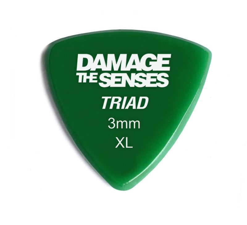 Acrylic Pick - Triad 3mm (Green) Damage The Senses