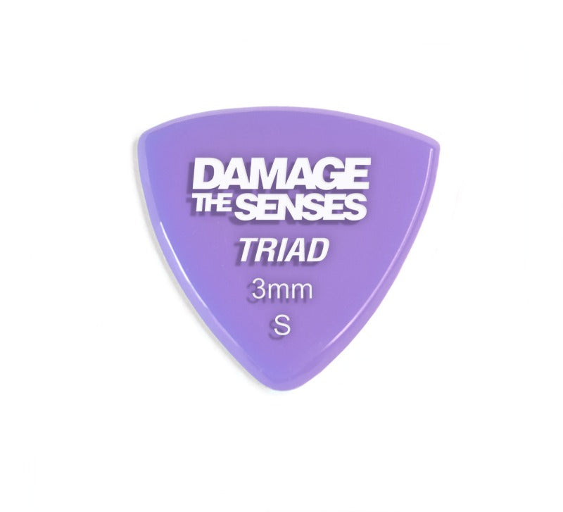 Acrylic Pick - Triad 3mm (Lavender) Damage The Senses