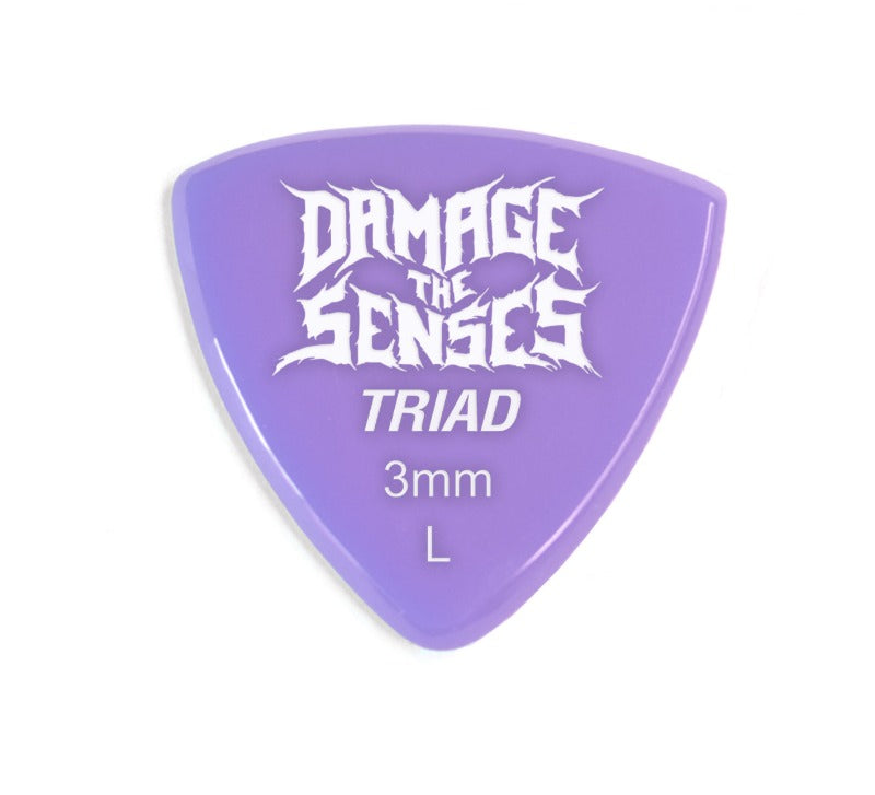 Acrylic Pick - Triad 3mm (Lavender) Damage The Senses