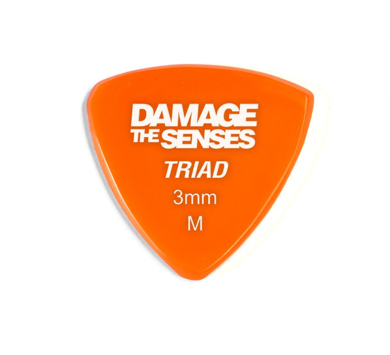 Acrylic Pick - Triad 3mm (Orange) Damage The Senses