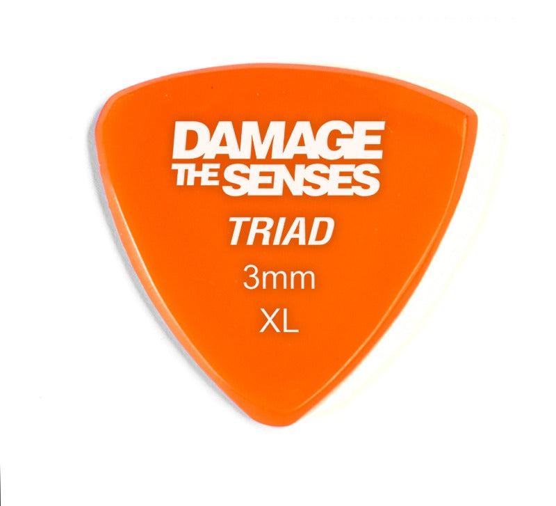 Acrylic Pick - Triad 3mm (Orange) Damage The Senses