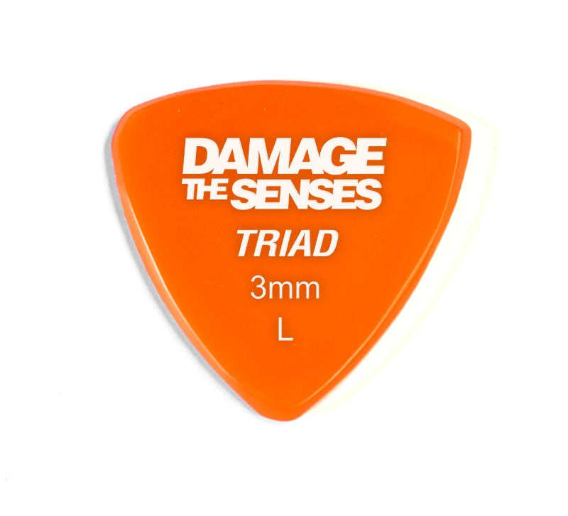 Acrylic Pick - Triad 3mm (Orange) Damage The Senses