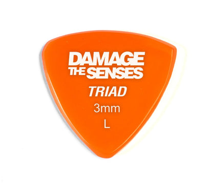 Acrylic Pick - Triad 3mm (Orange) Damage The Senses