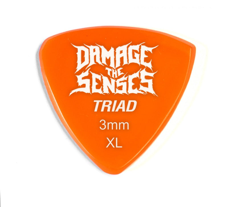 Acrylic Pick - Triad 3mm (Orange) Damage The Senses