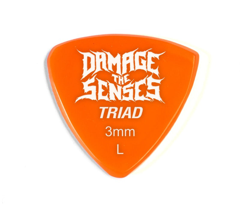 Acrylic Pick - Triad 3mm (Orange) Damage The Senses