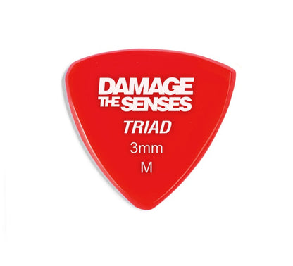 Acrylic Pick - Triad 3mm (Red) Damage The Senses