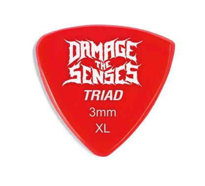 Acrylic Pick - Triad 3mm (Red) Damage The Senses