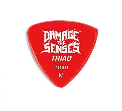 Acrylic Pick - Triad 3mm (Red) Damage The Senses