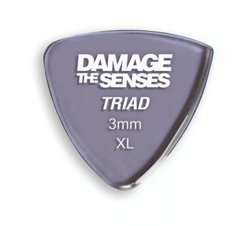 Acrylic Pick - Triad 3mm (Smokey Purple) Damage The Senses