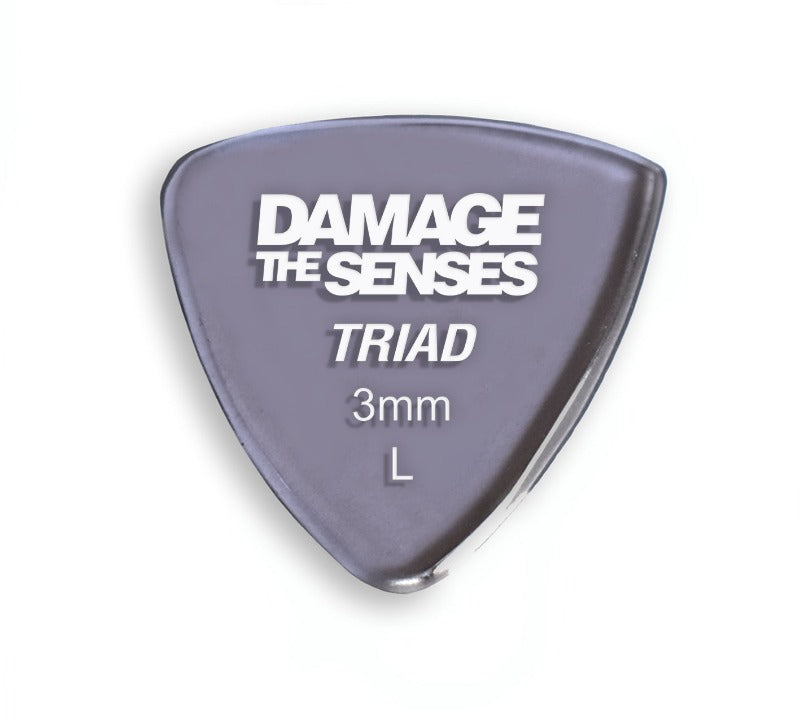 Acrylic Pick - Triad 3mm (Smokey Purple) Damage The Senses