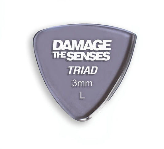 Acrylic Pick - Triad 3mm (Smokey Purple) Damage The Senses