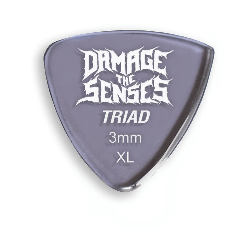 Acrylic Pick - Triad 3mm (Smokey Purple) Damage The Senses