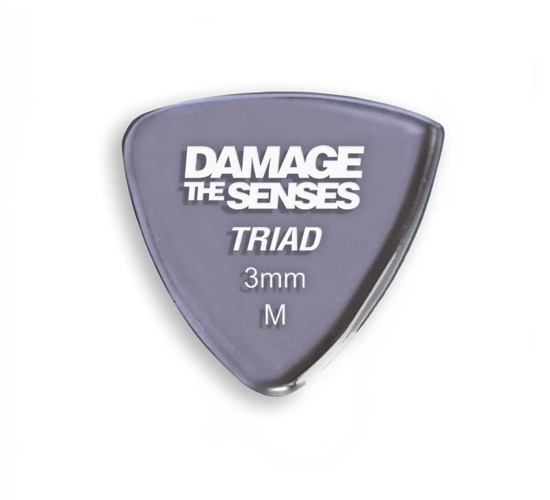 Acrylic Pick - Triad 3mm (Smokey Purple) Damage The Senses