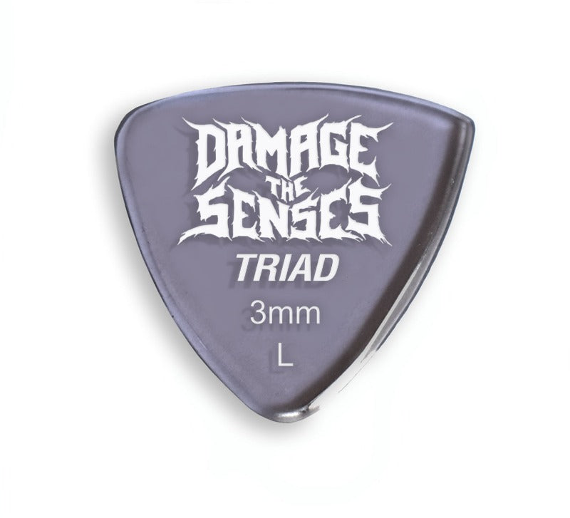 Acrylic Pick - Triad 3mm (Smokey Purple) Damage The Senses