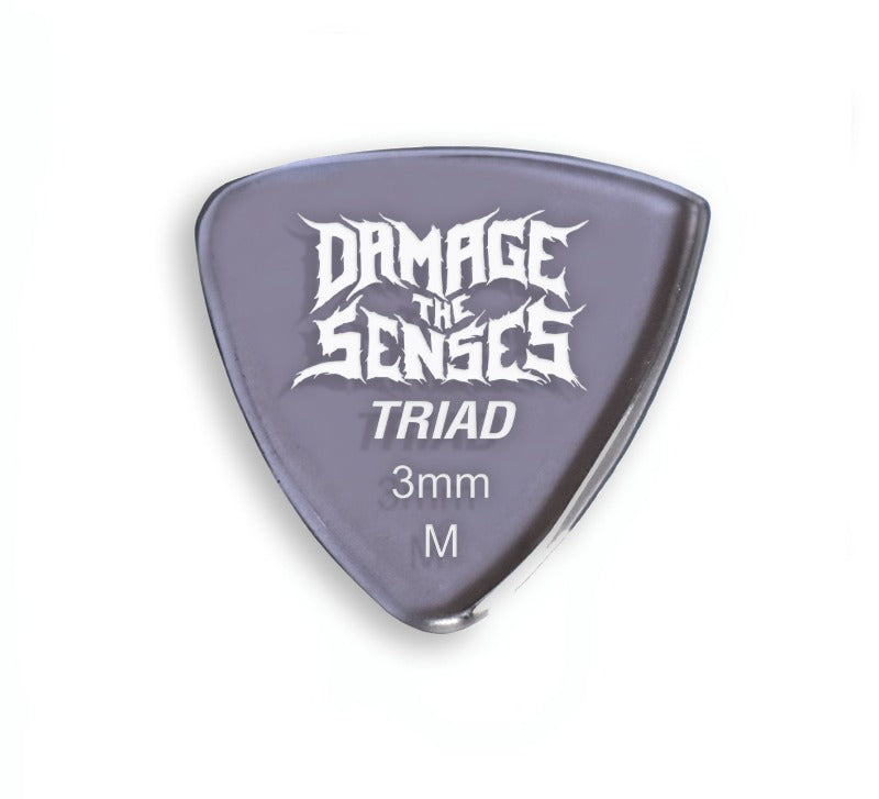 Acrylic Pick - Triad 3mm (Smokey Purple) Damage The Senses