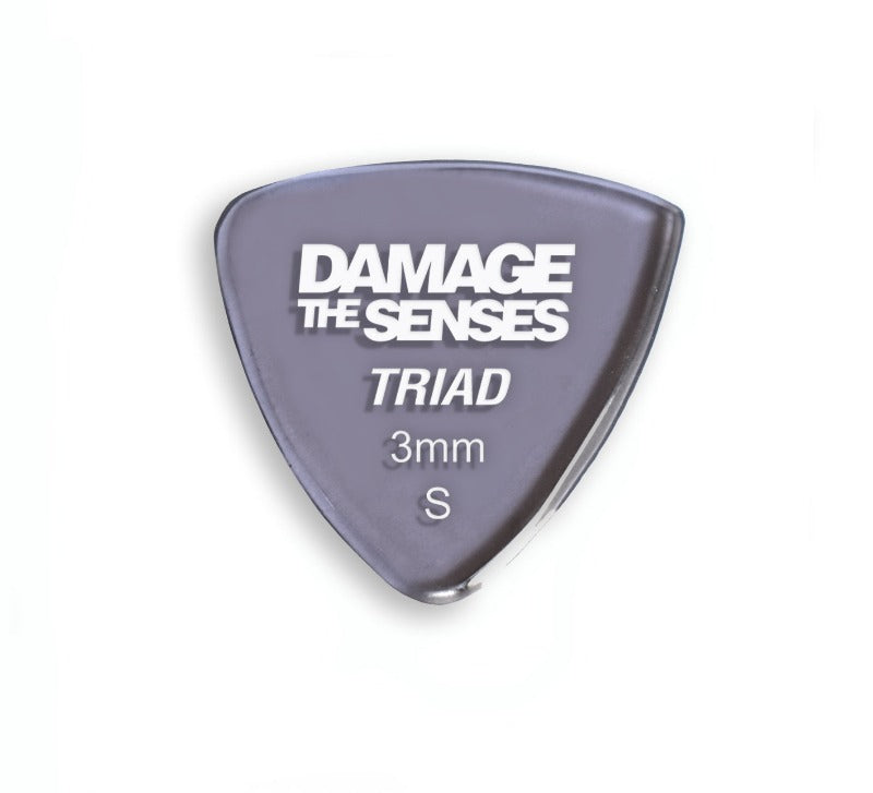 Acrylic Pick - Triad 3mm (Smokey Purple) Damage The Senses