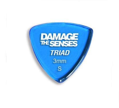 Acrylic Pick - Triad 3mm (Trans Blue) Damage The Senses