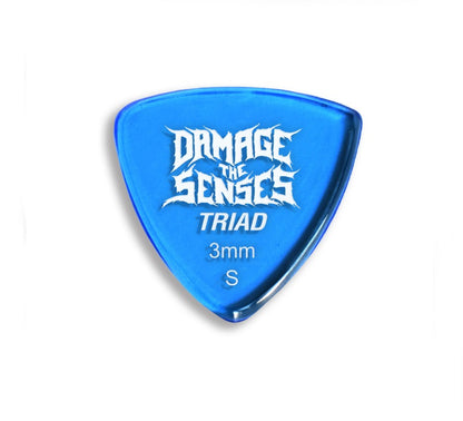 Acrylic Pick - Triad 3mm (Trans Blue) Damage The Senses