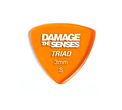 Acrylic Pick - Triad 3mm (Trans Orange) Damage The Senses