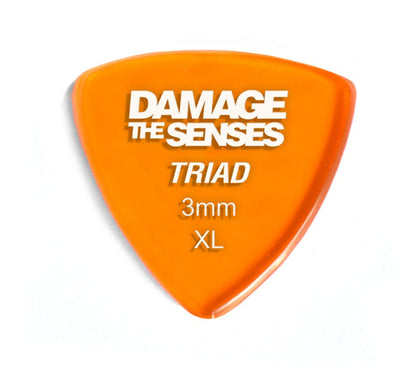 Acrylic Pick - Triad 3mm (Trans Orange) Damage The Senses