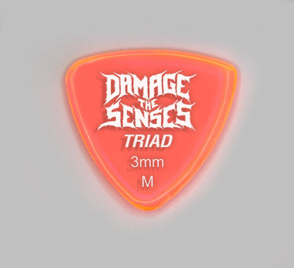 Acrylic Pick - Triad 3mm (Trans Pink) Damage The Senses