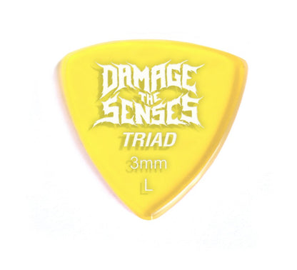 Acrylic Pick - Triad 3mm (Trans Yellow) Damage The Senses