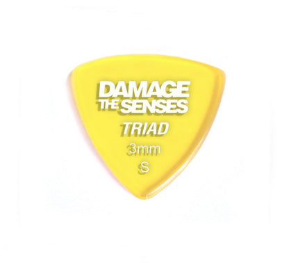 Acrylic Pick - Triad 3mm (Trans Yellow) Damage The Senses